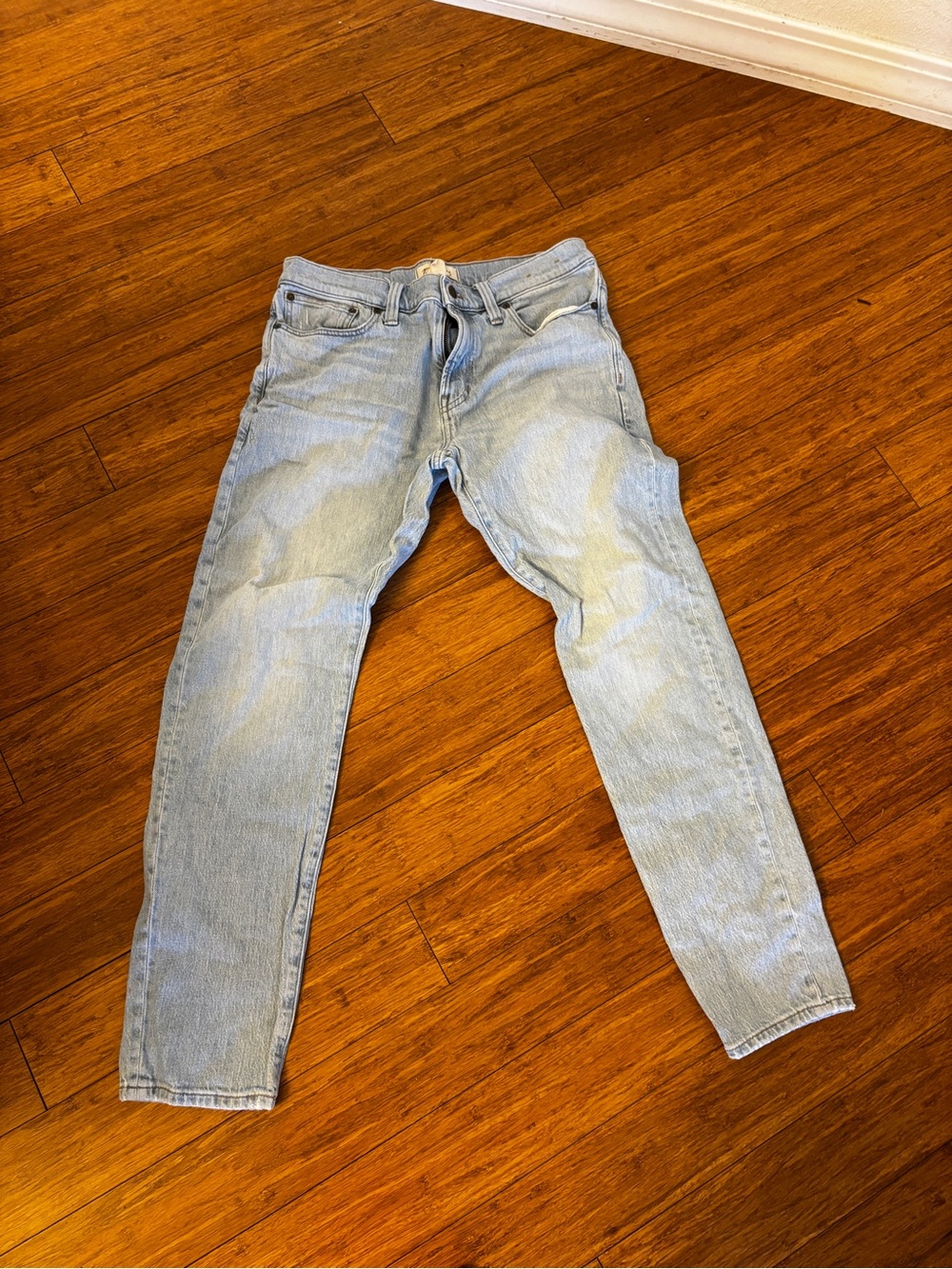 Madewell Light Blue Men's Straight-Leg Jeans 33/32 worn once slim